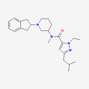 N-[1-(2,3-dihydro-1H-inden-2-yl)-3-piperidinyl]-1-ethyl-3-isobutyl-N-methyl-1H-pyrazole-5-carboxamide