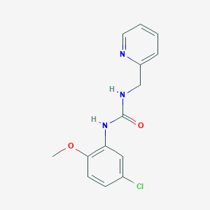 molecular formula C14H14ClN3O2 B6028829 N-(5-chloro-2-methoxyphenyl)-N'-(2-pyridinylmethyl)urea 