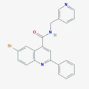 6-bromo-2-phenyl-N-(3-pyridinylmethyl)-4-quinolinecarboxamide