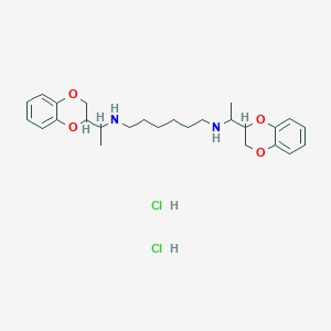 N,N'-bis[1-(2,3-dihydro-1,4-benzodioxin-2-yl)ethyl]-1,6-hexanediamine dihydrochloride