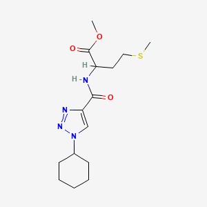 methyl N-[(1-cyclohexyl-1H-1,2,3-triazol-4-yl)carbonyl]methioninate