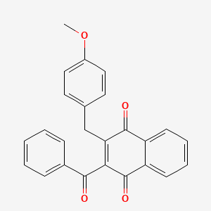 molecular formula C25H18O4 B6028963 2-benzoyl-3-(4-methoxybenzyl)naphthoquinone 