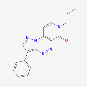 3-phenyl-7-propylpyrazolo[5,1-c]pyrido[4,3-e][1,2,4]triazin-6(7H)-one