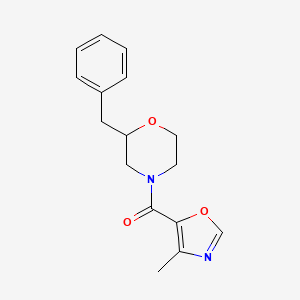 2-benzyl-4-[(4-methyl-1,3-oxazol-5-yl)carbonyl]morpholine