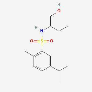 molecular formula C14H23NO3S B602900 N-[1-(hydroxymethyl)propyl]-5-isopropyl-2-methylbenzenesulfonamide CAS No. 1246821-80-6