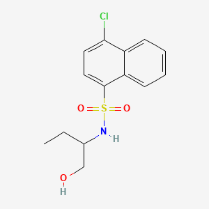 molecular formula C14H16ClNO3S B602901 4-chloro-N-[1-(hydroxymethyl)propyl]-1-naphthalenesulfonamide CAS No. 1206105-12-5