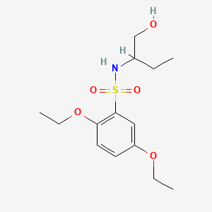 2,5-diethoxy-N-[1-(hydroxymethyl)propyl]benzenesulfonamide
