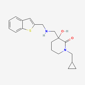 3-{[(1-benzothien-2-ylmethyl)amino]methyl}-1-(cyclopropylmethyl)-3-hydroxy-2-piperidinone