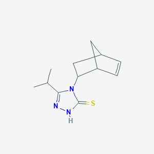 4-bicyclo[2.2.1]hept-5-en-2-yl-5-isopropyl-4H-1,2,4-triazole-3-thiol