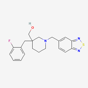 [1-(2,1,3-benzothiadiazol-5-ylmethyl)-3-(2-fluorobenzyl)-3-piperidinyl]methanol