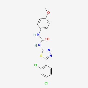 N-[5-(2,4-dichlorophenyl)-1,3,4-thiadiazol-2-yl]-N'-(4-methoxyphenyl)urea