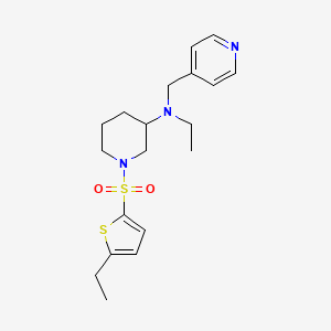 N-ethyl-1-[(5-ethyl-2-thienyl)sulfonyl]-N-(4-pyridinylmethyl)-3-piperidinamine