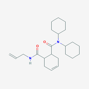 molecular formula C23H36N2O2 B6029171 N'-allyl-N,N-dicyclohexyl-4-cyclohexene-1,2-dicarboxamide 