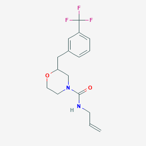 molecular formula C16H19F3N2O2 B6029184 N-allyl-2-[3-(trifluoromethyl)benzyl]-4-morpholinecarboxamide 