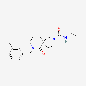 N-isopropyl-7-(3-methylbenzyl)-6-oxo-2,7-diazaspiro[4.5]decane-2-carboxamide