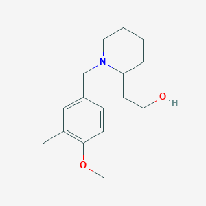 molecular formula C16H25NO2 B6029249 2-[1-(4-methoxy-3-methylbenzyl)-2-piperidinyl]ethanol 