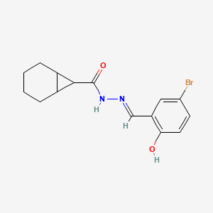 molecular formula C15H17BrN2O2 B6029257 N'-(5-bromo-2-hydroxybenzylidene)bicyclo[4.1.0]heptane-7-carbohydrazide 