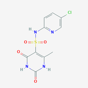 N-(5-chloro-2-pyridinyl)-6-methyl-2,4-dioxo-1,2,3,4-tetrahydro-5-pyrimidinesulfonamide