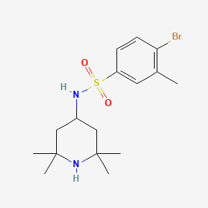 4-bromo-3-methyl-N-(2,2,6,6-tetramethyl-4-piperidinyl)benzenesulfonamide