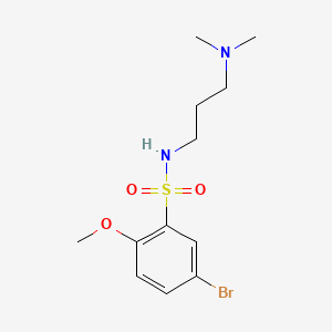 molecular formula C12H19BrN2O3S B602929 5-bromo-N-[3-(dimethylamino)propyl]-2-methoxybenzenesulfonamide CAS No. 1183070-24-7
