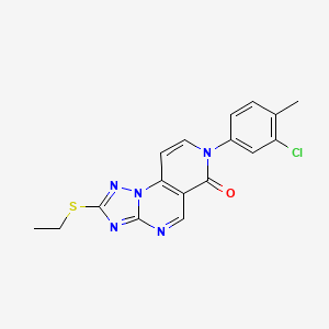 molecular formula C17H14ClN5OS B6029298 7-(3-chloro-4-methylphenyl)-2-(ethylthio)pyrido[3,4-e][1,2,4]triazolo[1,5-a]pyrimidin-6(7H)-one 