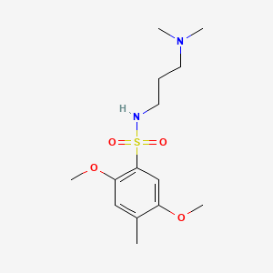 N-[3-(dimethylamino)propyl]-2,5-dimethoxy-4-methylbenzenesulfonamide