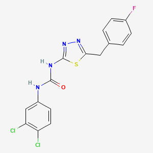 N-(3,4-dichlorophenyl)-N'-[5-(4-fluorobenzyl)-1,3,4-thiadiazol-2-yl]urea