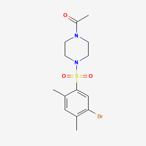 molecular formula C14H19BrN2O3S B602936 1-Acetyl-4-[(5-bromo-2,4-dimethylphenyl)sulfonyl]piperazine CAS No. 1206140-25-1