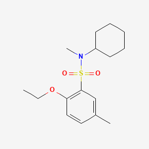molecular formula C16H25NO3S B602937 N-cyclohexyl-2-ethoxy-N,5-dimethylbenzenesulfonamide CAS No. 1206106-17-3