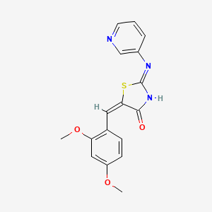 5-(2,4-dimethoxybenzylidene)-2-(3-pyridinylamino)-1,3-thiazol-4(5H)-one