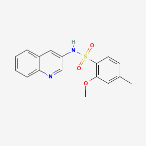 2-methoxy-4-methyl-N-(3-quinolinyl)benzenesulfonamide
