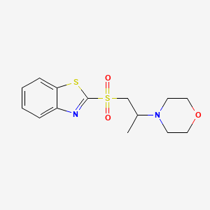 2-{[2-(4-morpholinyl)propyl]sulfonyl}-1,3-benzothiazole