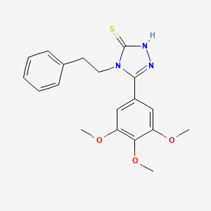 4-(2-phenylethyl)-5-(3,4,5-trimethoxyphenyl)-4H-1,2,4-triazole-3-thiol