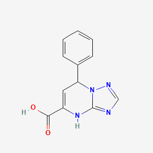 molecular formula C12H10N4O2 B6029455 7-苯基-4,7-二氢[1,2,4]三唑并[1,5-a]嘧啶-5-羧酸 