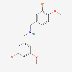 molecular formula C17H20BrNO3 B6029463 (3-bromo-4-methoxybenzyl)(3,5-dimethoxybenzyl)amine 