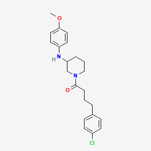 1-[4-(4-chlorophenyl)butanoyl]-N-(4-methoxyphenyl)-3-piperidinamine