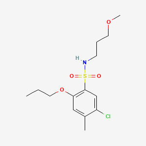 5-chloro-N-(3-methoxypropyl)-4-methyl-2-propoxybenzenesulfonamide