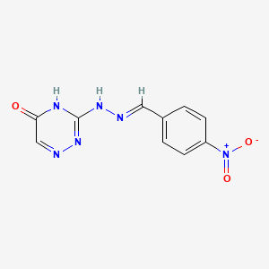 molecular formula C10H8N6O3 B6029480 4-nitrobenzaldehyde (5-oxo-4,5-dihydro-1,2,4-triazin-3-yl)hydrazone 