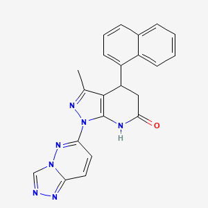 3-methyl-4-(1-naphthyl)-1-[1,2,4]triazolo[4,3-b]pyridazin-6-yl-1,4,5,7-tetrahydro-6H-pyrazolo[3,4-b]pyridin-6-one