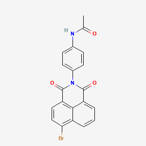 molecular formula C20H13BrN2O3 B6029517 N-[4-(6-bromo-1,3-dioxo-1H-benzo[de]isoquinolin-2(3H)-yl)phenyl]acetamide 