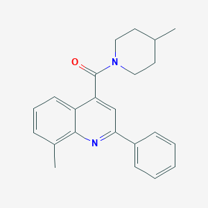 8-methyl-4-[(4-methyl-1-piperidinyl)carbonyl]-2-phenylquinoline