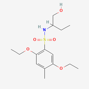 2,5-diethoxy-N-[1-(hydroxymethyl)propyl]-4-methylbenzenesulfonamide