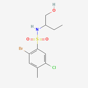 2-bromo-5-chloro-N-[1-(hydroxymethyl)propyl]-4-methylbenzenesulfonamide