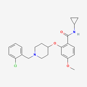 2-{[1-(2-chlorobenzyl)-4-piperidinyl]oxy}-N-cyclopropyl-4-methoxybenzamide