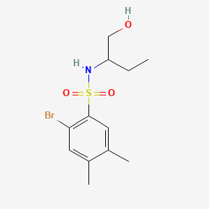 2-bromo-N-[1-(hydroxymethyl)propyl]-4,5-dimethylbenzenesulfonamide