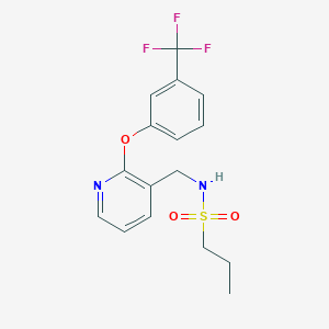 N-({2-[3-(trifluoromethyl)phenoxy]-3-pyridinyl}methyl)-1-propanesulfonamide