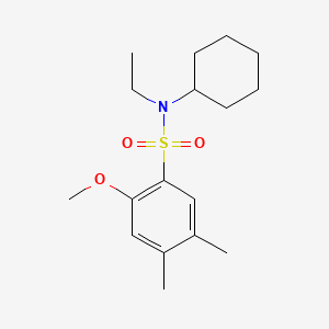 molecular formula C17H27NO3S B602964 N-cyclohexyl-N-ethyl-2-methoxy-4,5-dimethylbenzenesulfonamide CAS No. 1206148-29-9
