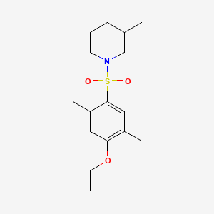 1-[(4-Ethoxy-2,5-dimethylphenyl)sulfonyl]-3-methylpiperidine