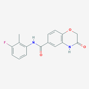 N-(3-fluoro-2-methylphenyl)-3-oxo-3,4-dihydro-2H-1,4-benzoxazine-6-carboxamide