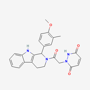 1-{2-[1-(4-methoxy-3-methylphenyl)-1,3,4,9-tetrahydro-2H-beta-carbolin-2-yl]-2-oxoethyl}-1,2-dihydro-3,6-pyridazinedione